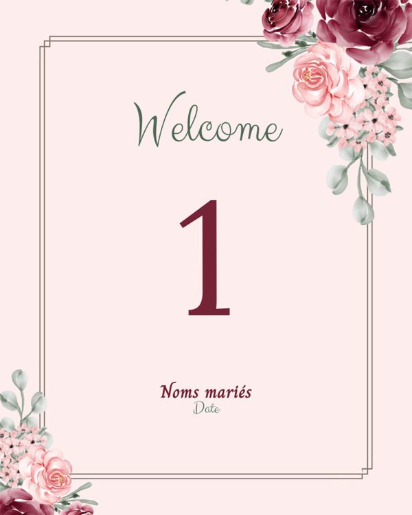 Marque de table 2